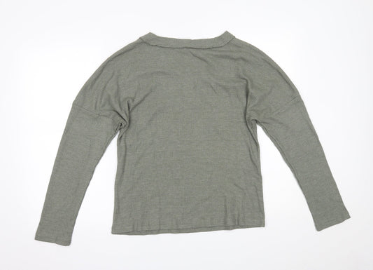 SheIn Womens Green Basic Blouse Size L