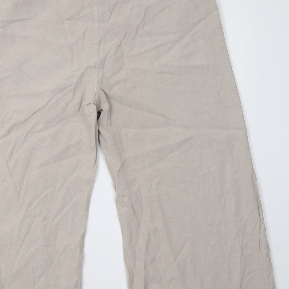 Womens UK Size 14 VILA Regular Fit Beige Trousers