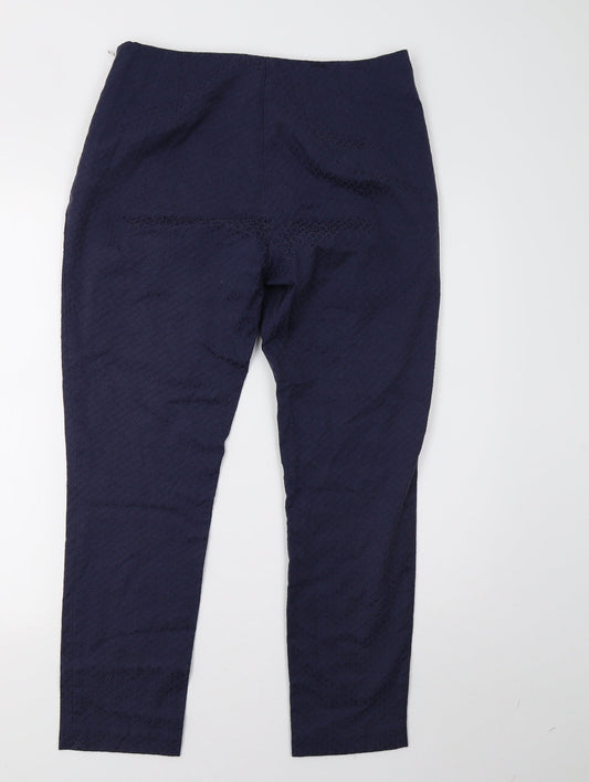 F&F Womens Blue Trousers Size 12 L29 in