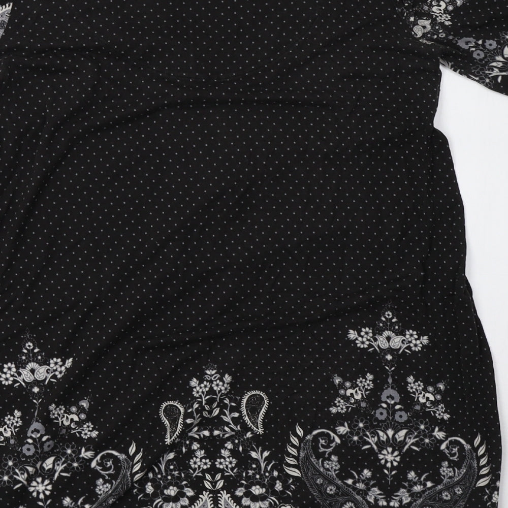 NEXT Womens Grey Polka Dot A-Line Size 10