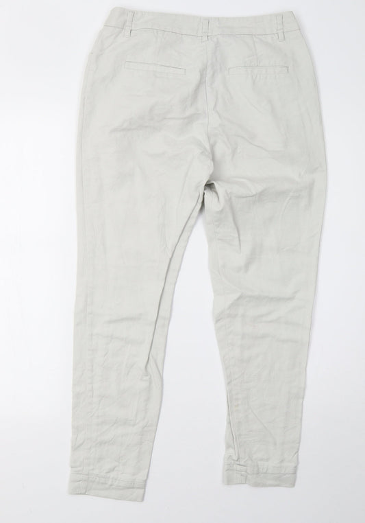 Womens UK Size 10 H&M Regular Fit Grey Trousers