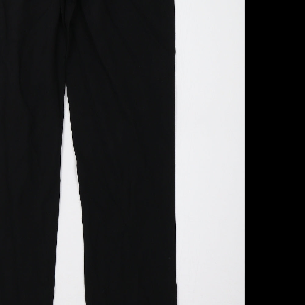 Womens UK Size 8 NEXT Regular Fit Black Trousers