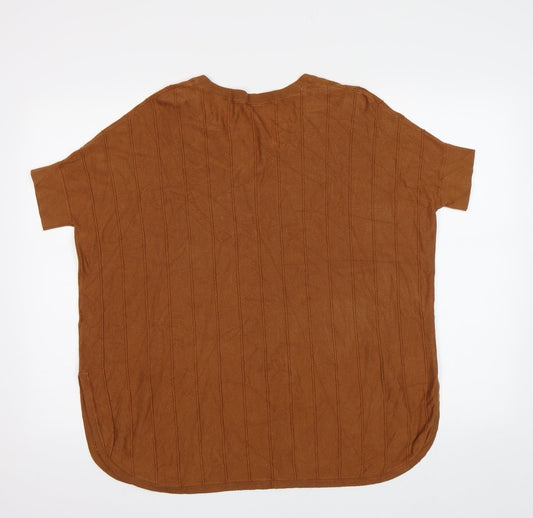 TU Womens Brown Pullover Jumper Size 10