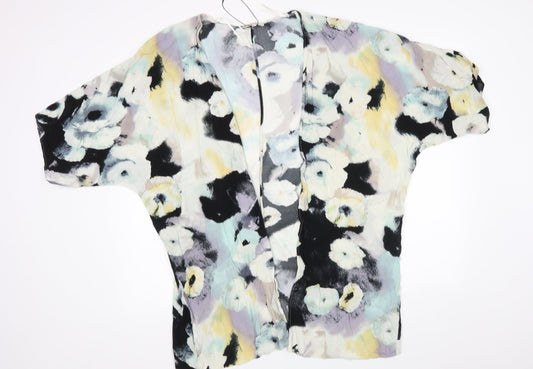 Womens UK Size M Papaya Multicoloured Basic Blouse