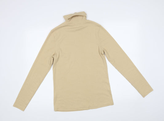 George Womens Beige Basic T-Shirt Size 12