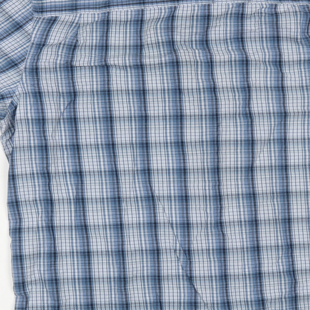 Axist Mens Blue Check Button-Up Size XL