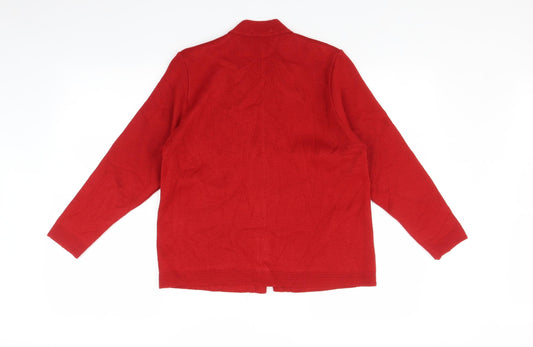 Care Womens Red Pullover Jumper Size S