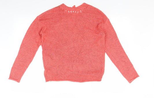 Miss Womens Pink Pullover Jumper Size M
