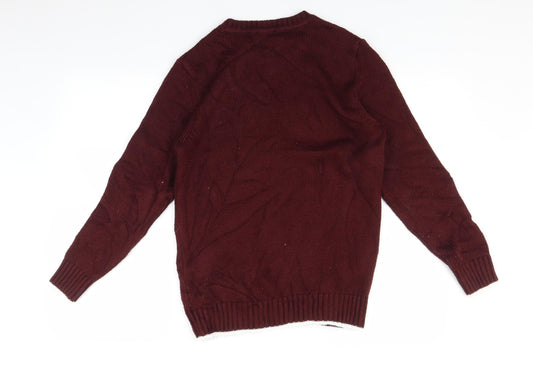 New Look Mens Multicoloured Pullover Jumper Size S - P