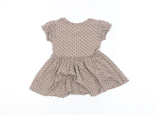 NEXT Girls Brown Spotted A-Line