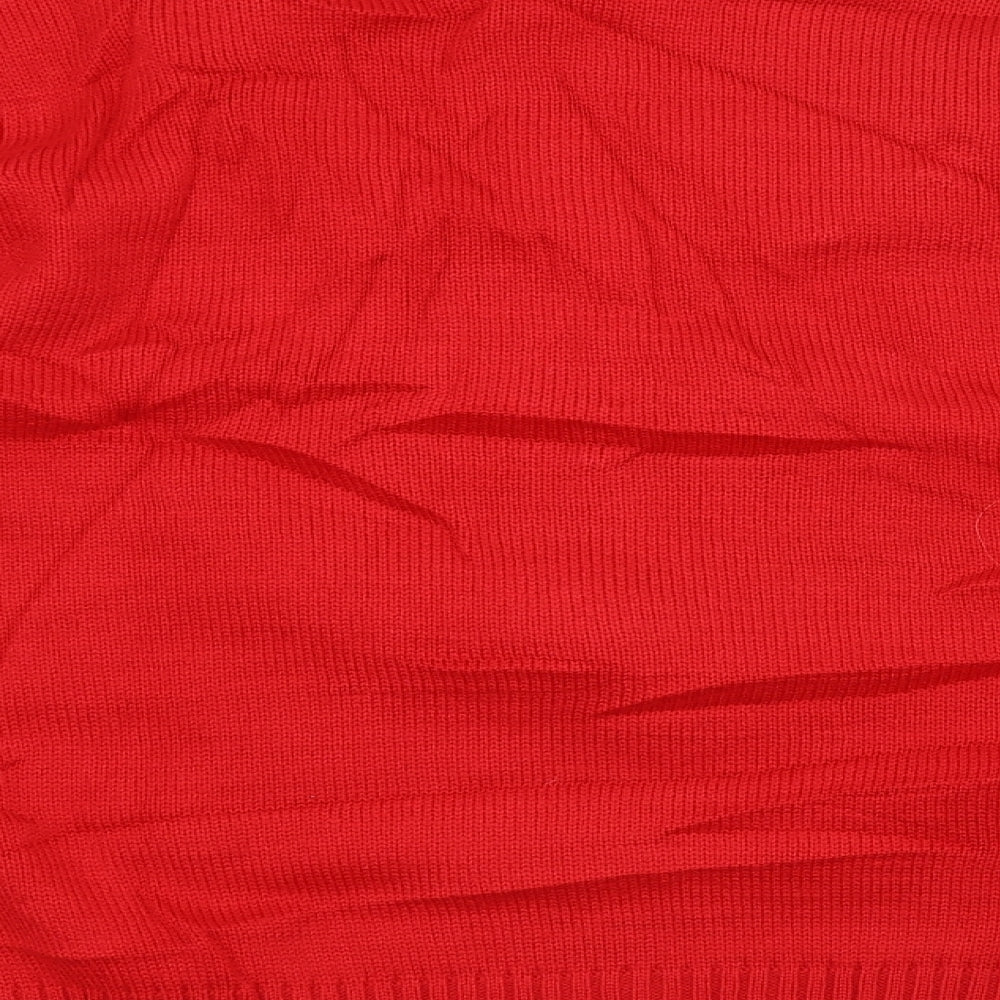 Cedar Wood State Mens Red Pullover Jumper Size L