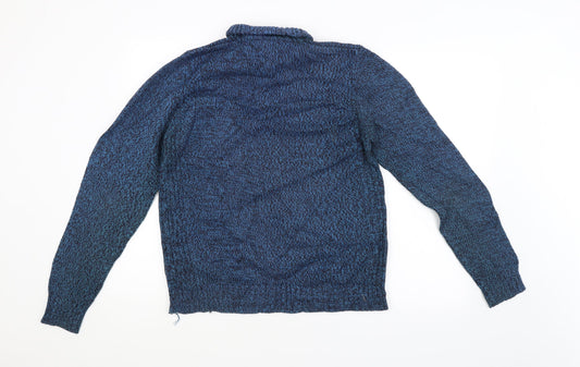 Atlantic Bay Mens Blue Pullover Jumper Size M