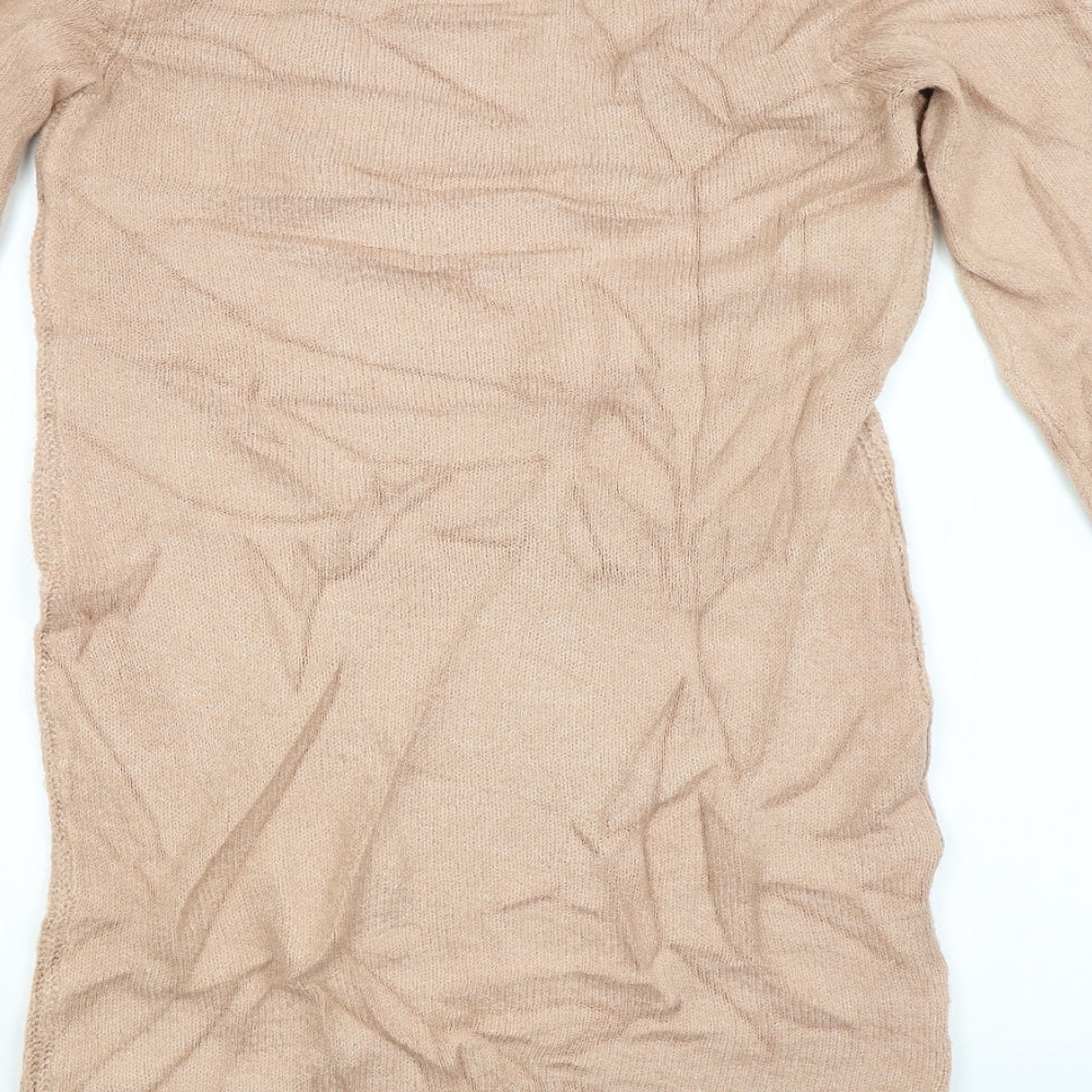 Body Flirt Womens Pink Striped Pullover Jumper Size 12