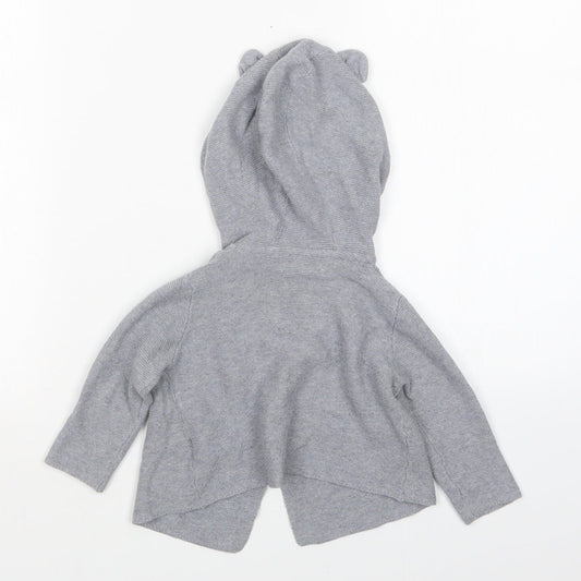 RESERVED Baby Grey Cardigan Jumper Size 6-9 Months