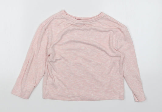 evie Girls Pink Pullover Jumper Size 5-6 Years