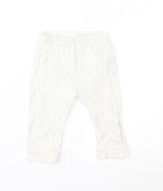 Disney Baby White Spotted Pyjama Pants Size 6-9 Months