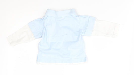 Tiny ted Baby Blue Basic T-Shirt Size 0-3 Months