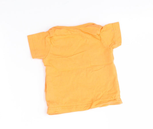 Nutmeg Baby Orange Basic T-Shirt Size 0-3 Months - catch me if you can