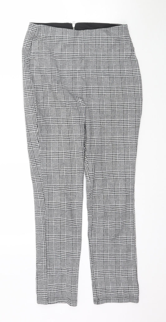 Womens UK Size S H&M Regular Fit Grey Trousers