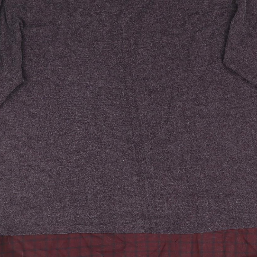 Womens UK Size 10 La Redoute Purple Basic T-Shirt