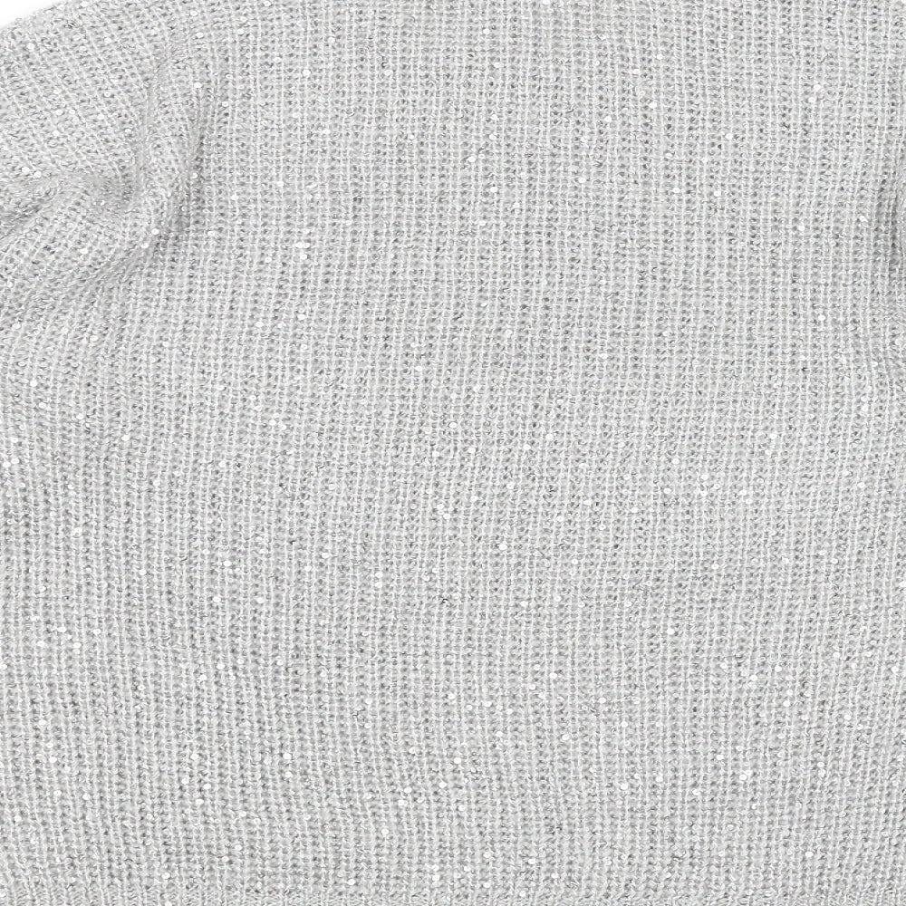 Womens UK Size L Atmosphere Silver Pullover Jumper