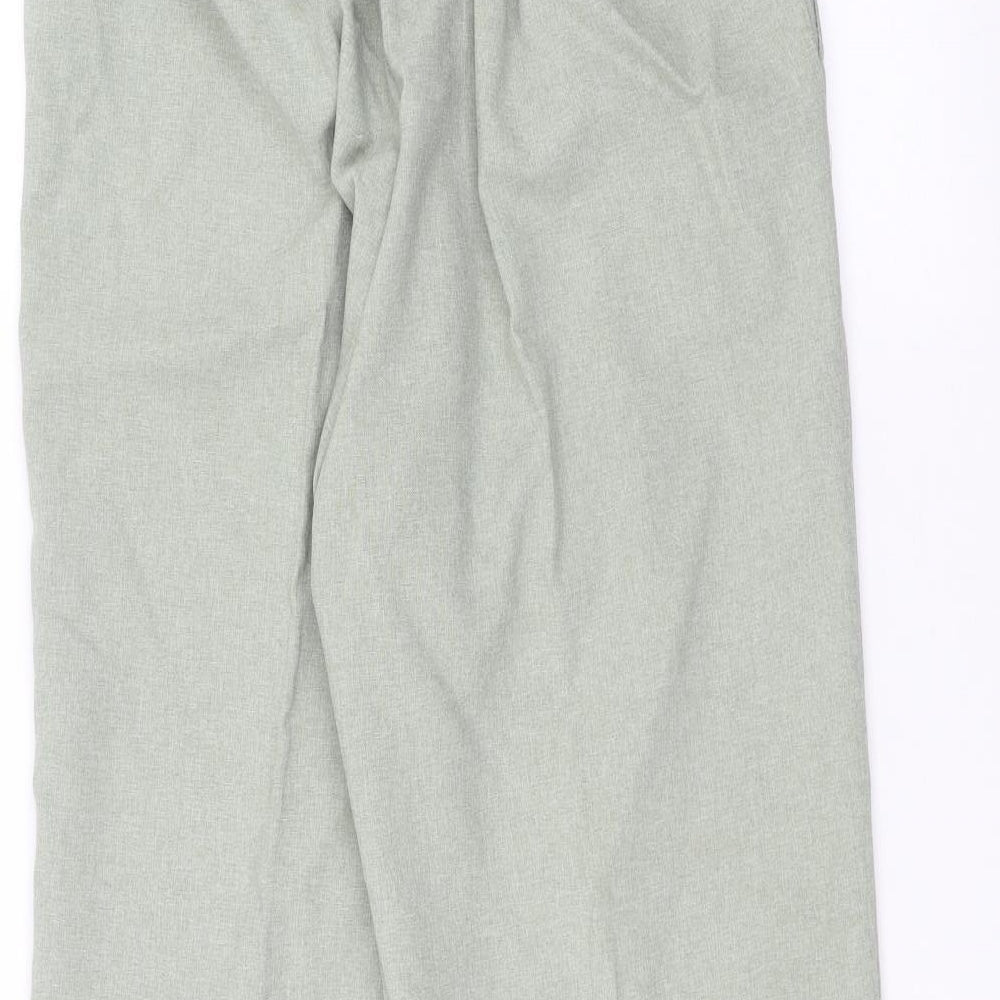 Womens UK Size 14 Classics Regular Fit Green Trousers