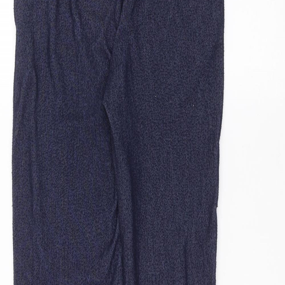 Womens UK Size XL Preworn Regular Fit Blue Trousers