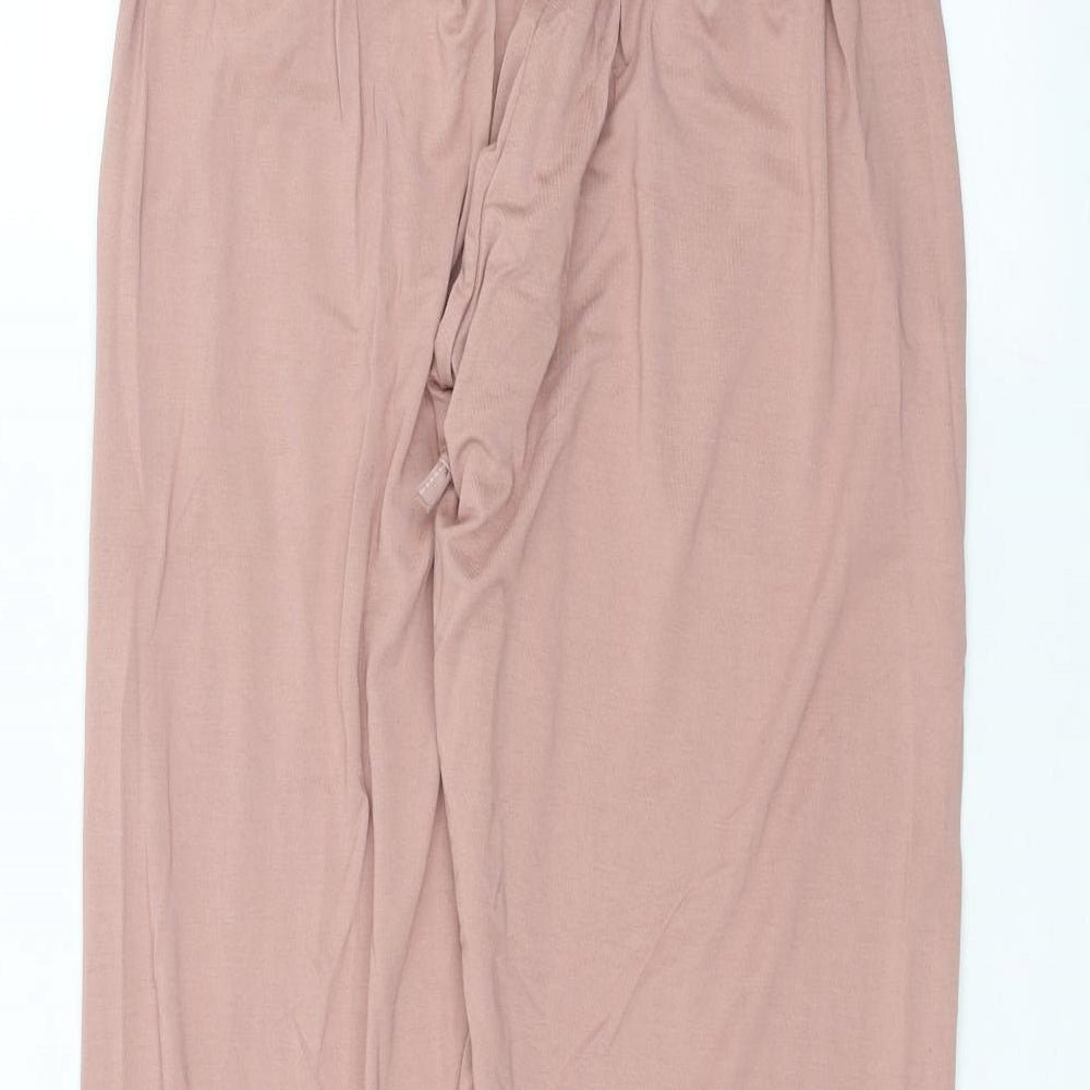 Womens UK Size M Preworn Regular Fit Pink Trousers