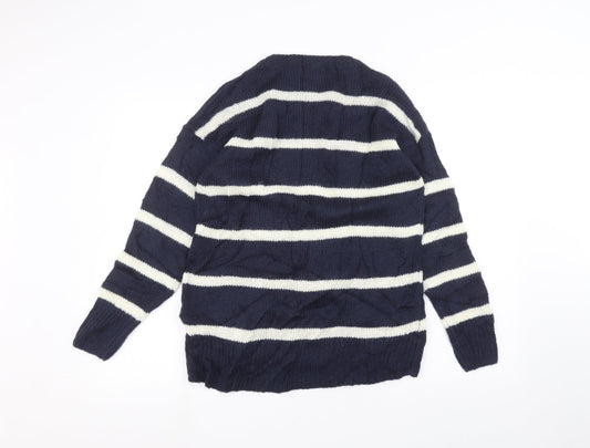 Womens UK Size S New Look Blue Pullover Jumper