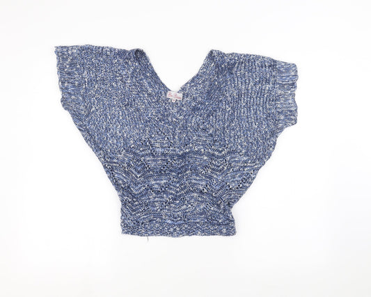 Womens UK Size 10 Be beau Blue Basic Blouse