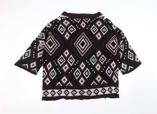 HERE & NOW Womens Black Cardigan Jumper Size L