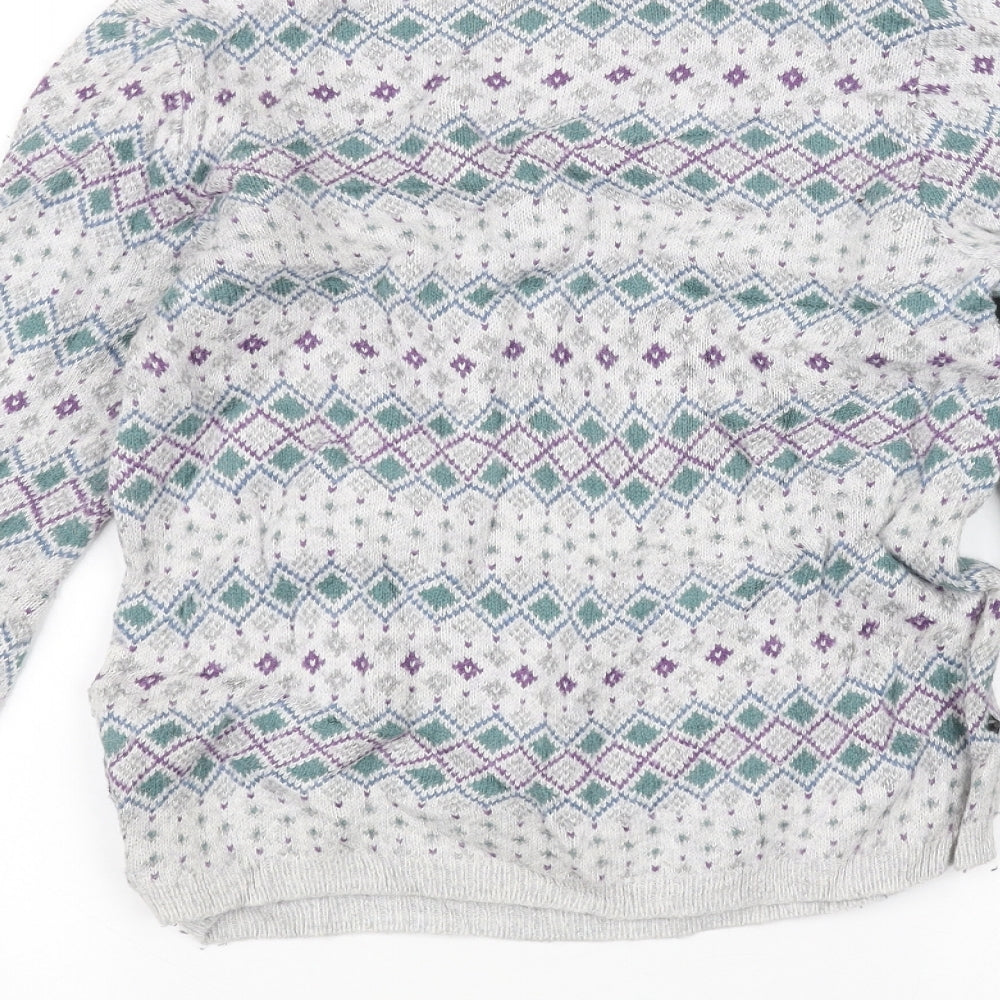 Womens UK Size 8 Marks and Spencer Grey Pullover Jumper
