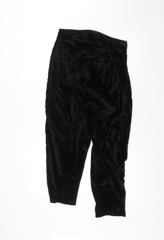 Womens UK Size 10 H&M Regular Fit Black Trousers