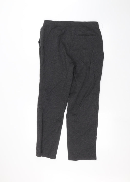Marks and Spencer Womens Grey Trousers Size 14 L24 in