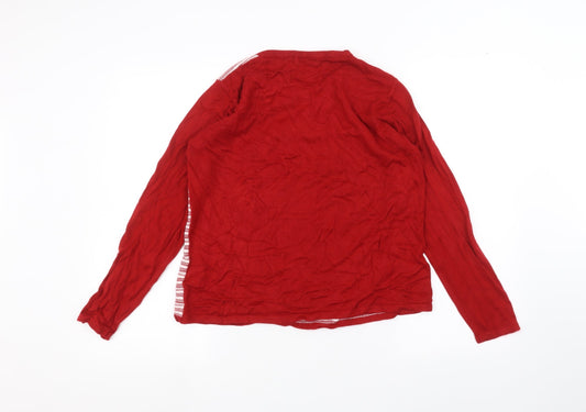 BM Womens Red Pullover Jumper Size M