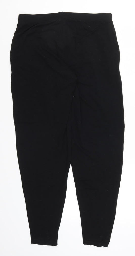 Womens UK Size 14 NEXT Regular Fit Black Trousers