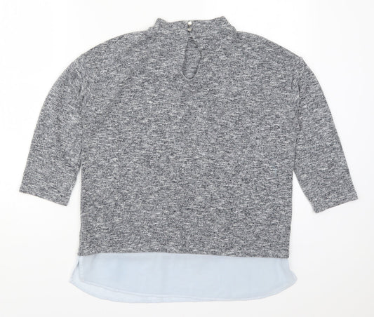 F&F Womens Grey Basic T-Shirt Size 10