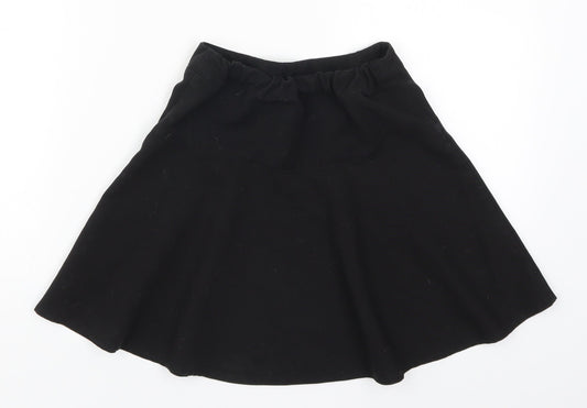 George Girls Black Skater Skirt Size 7-8 Years