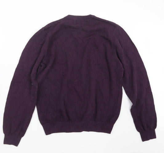 Marks and Spencer Mens Purple Knit Pullover Jumper Size M