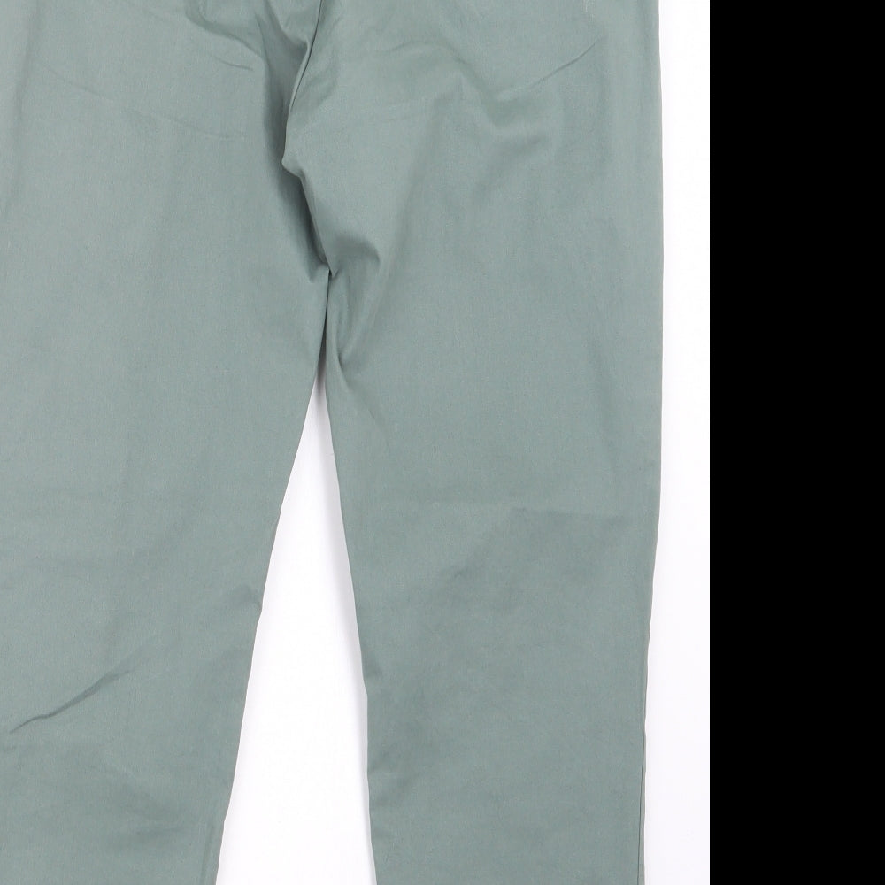 Marks and Spencer Mens Green Trousers Size 35 in L26 in