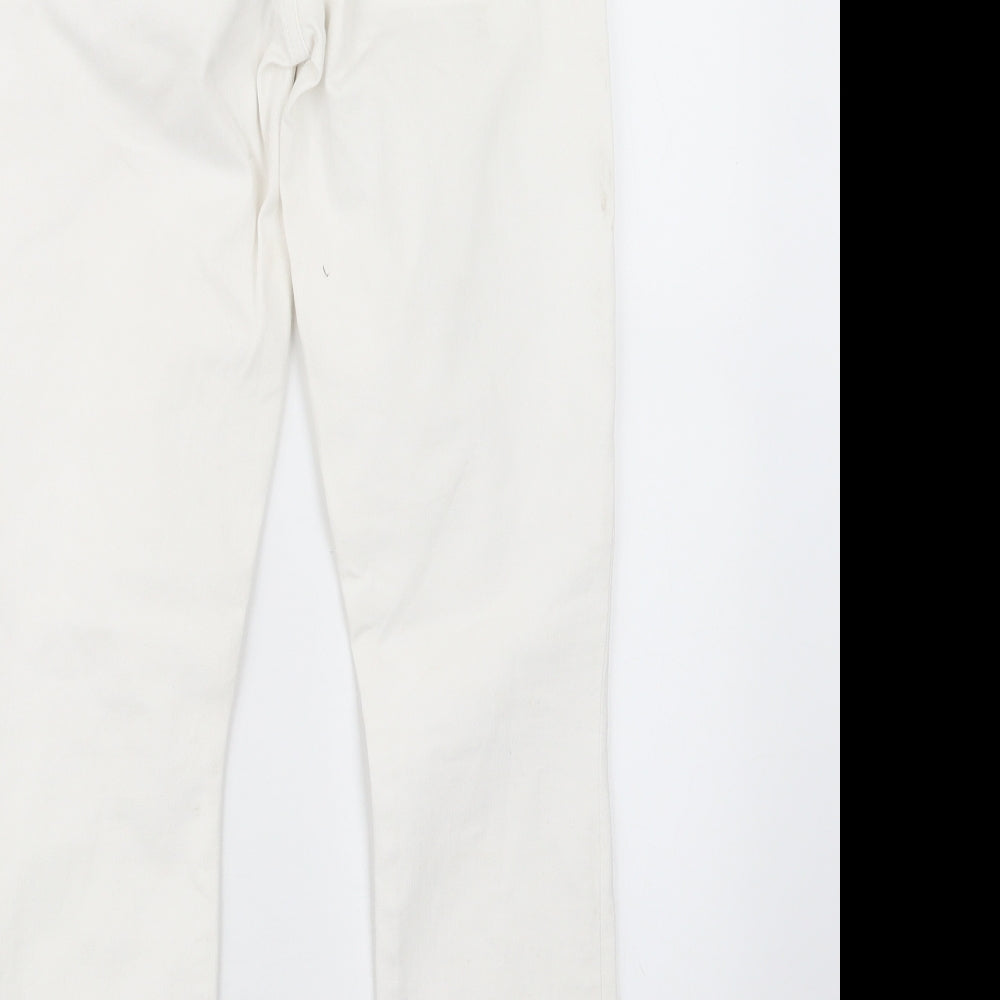 Womens UK Size 27 in Gap Regular Fit Skinny White Jeans
