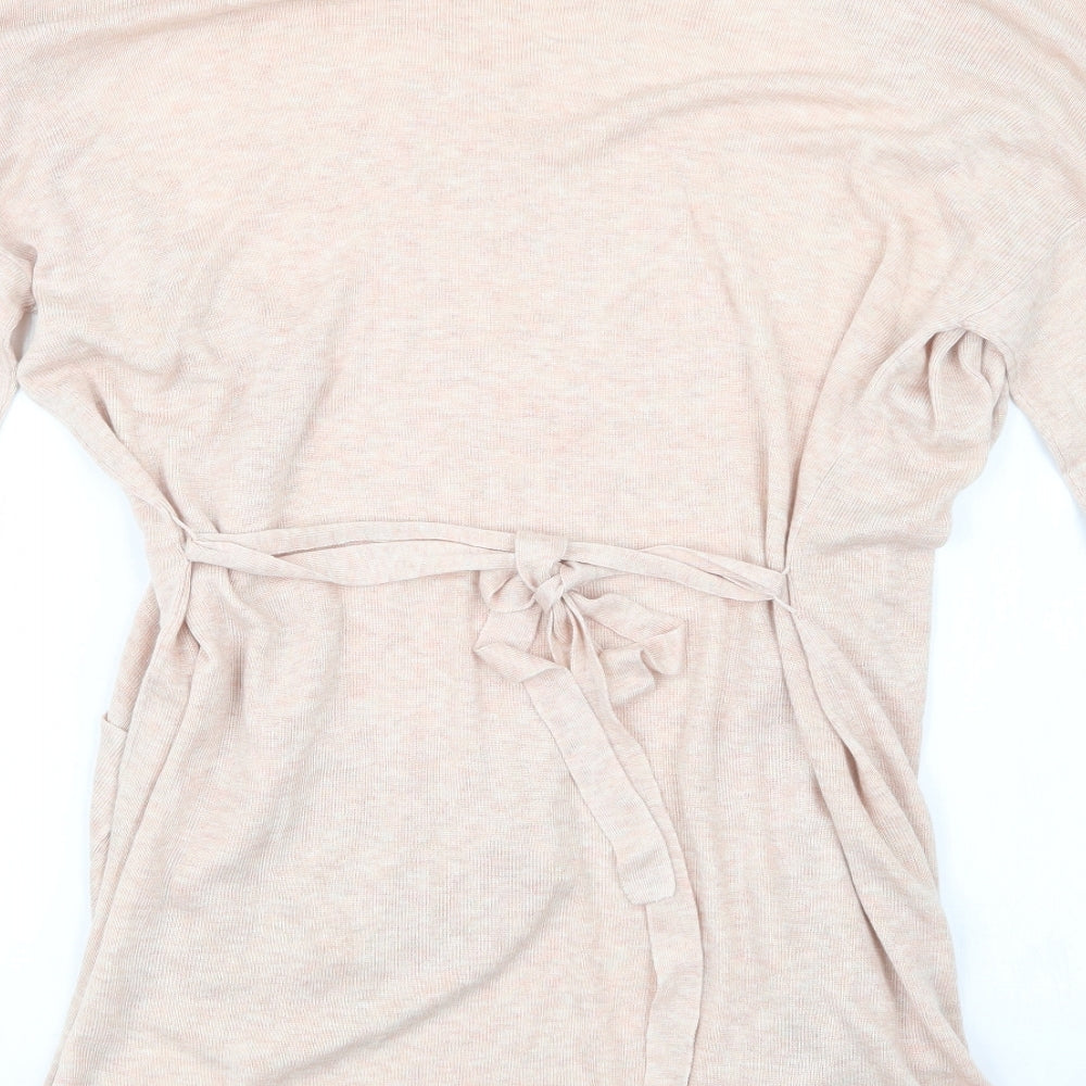 C&A Womens Pink Knit Cardigan Jumper Size M