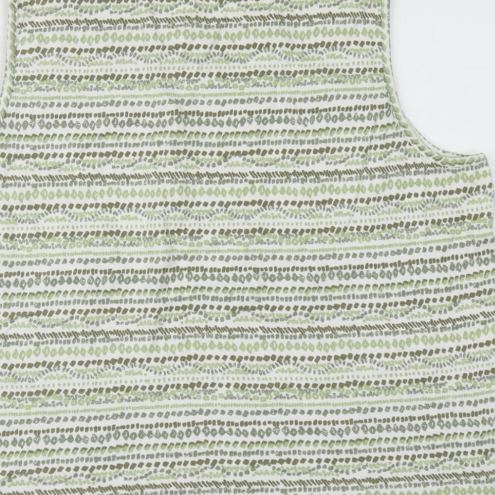 Womens UK Size L Bm Casual Green Basic Tank