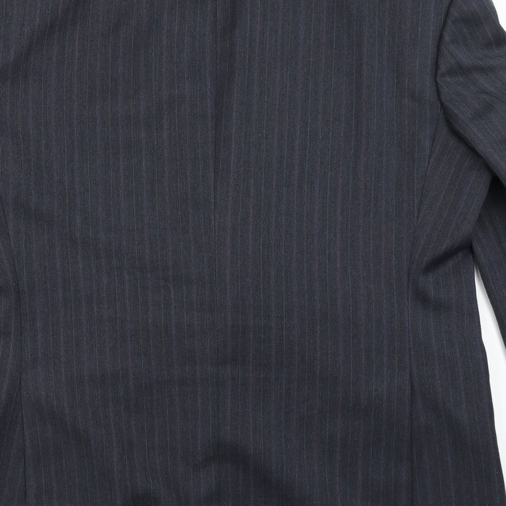 Mens UK Size 40 St Michael Regular Blue Suit Jacket