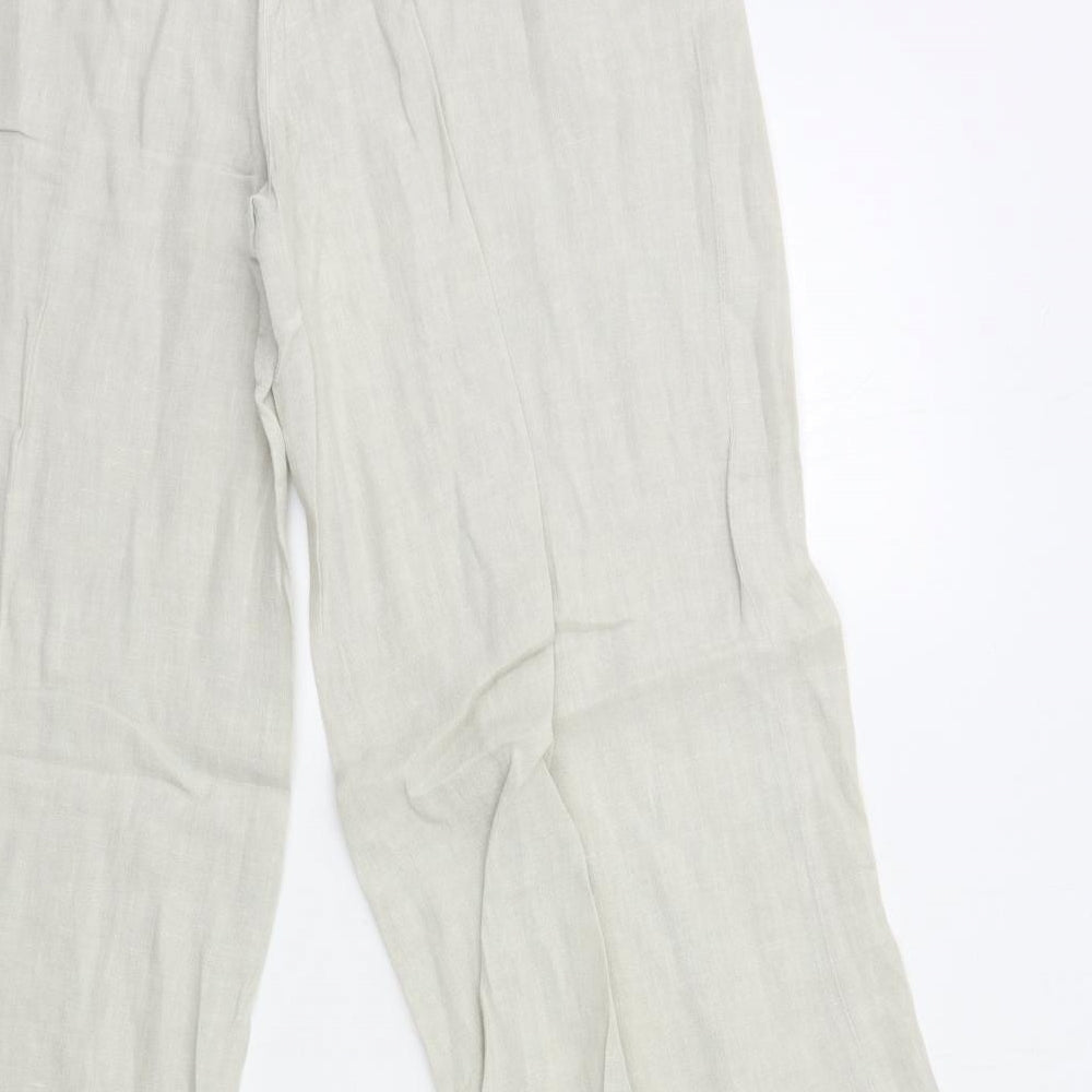 Womens UK Size 18 Preworn Regular Fit Windbreaker Grey Trousers