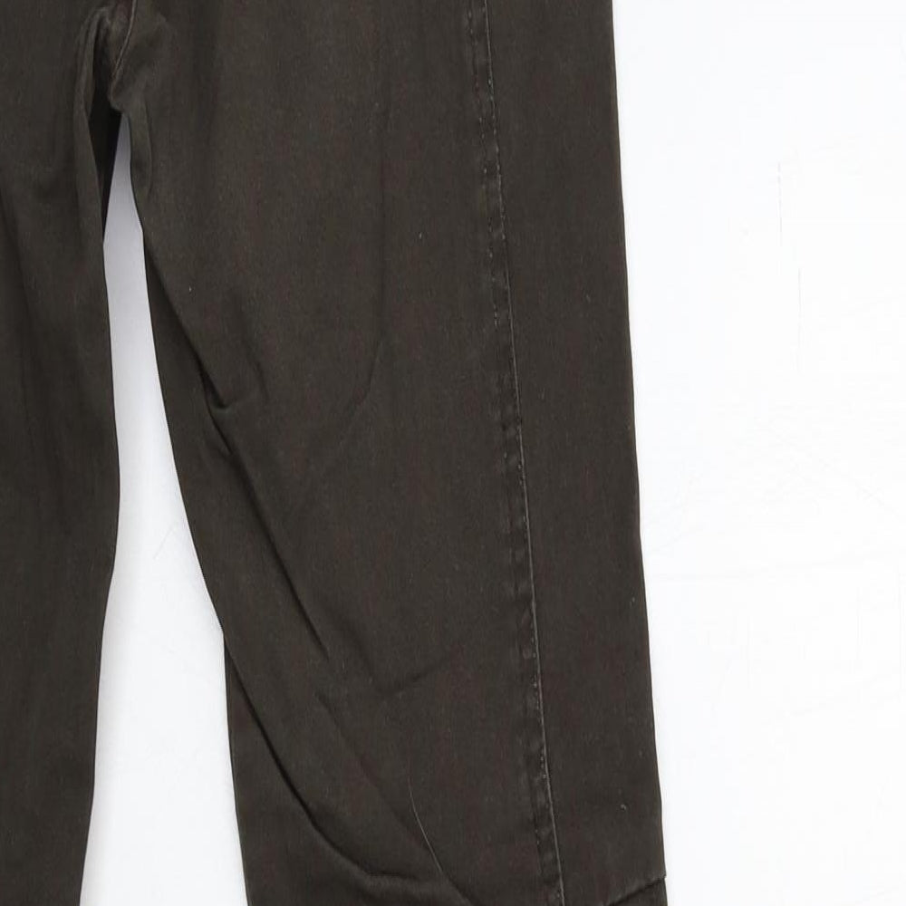 Mango Womens Brown Denim Skinny Jeans Size 6 L29 in