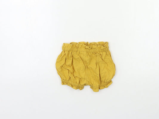 TU Baby Yellow Cropped Trousers Size 6-9 Months