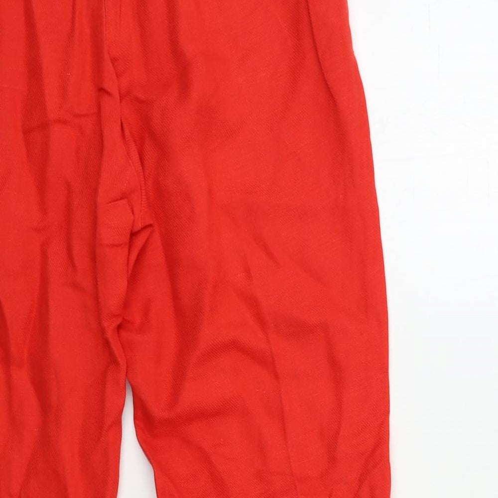 Womens UK Size 28 in NEXT Regular Fit Red Trousers