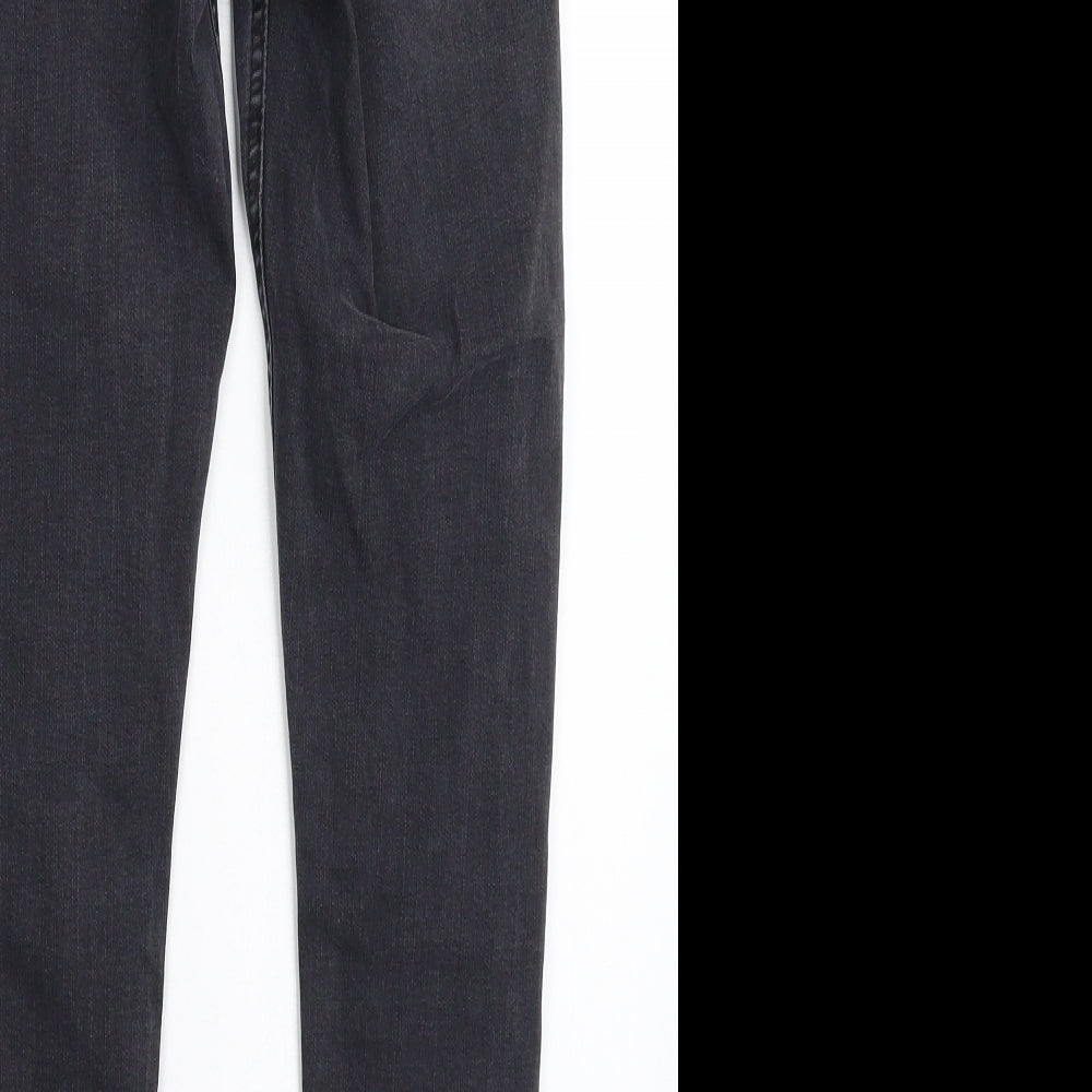 Topshop Womens Grey Denim Skinny Jeans Size 26 in L26 in
