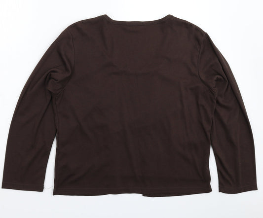 Womens UK Size 20 Janique Grey Pullover Jumper